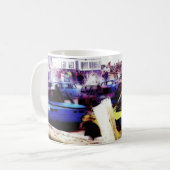 "Auf der Bahn" Tasse (Vorderseite Links)
