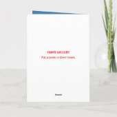 AUF DER BIRTHDTAGKARTE FÜR JEMAND DANKESKARTE (Rückseite)