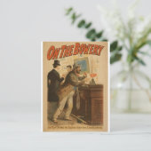 Auf der Bowery Postkarte (Stehend Vorderseite)