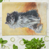 Auf der Cat Show, Louis Wain Geschirrtuch (Gefaltet)