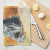 Auf der Cat Show, Louis Wain Geschirrtuch (Viertel Falte)