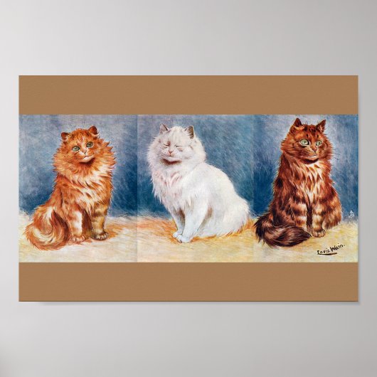 Auf der Cat Show, Louis Wain Poster (Vorne)
