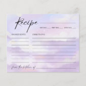 Auf der Cloud-9-Brautparty-Rezept-Karte (Vorderseite)