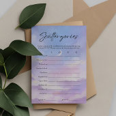 Auf der Cloud 9 Scattergories Brautparty Game Card Einladung