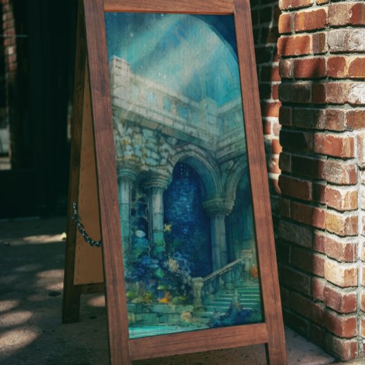 Auf der Dekoupage des Ozeans Seidenpapier