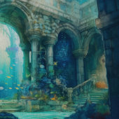 Auf der Dekoupage des Ozeans Seidenpapier