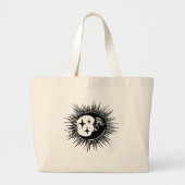 Auf der dunklen Mondnacht Jumbo Stoffbeutel (Vorne)
