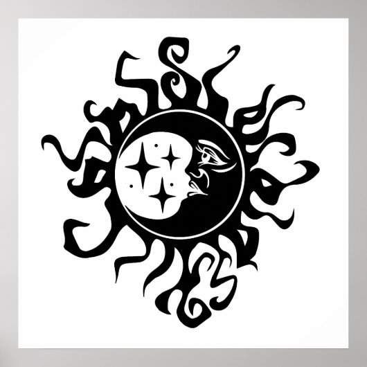 Auf der dunklen Mondnacht Poster (Vorne)