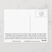 Auf der dunklen Weg Märchen Poesie Postkarte (Rückseite)