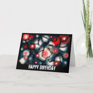 Auf der Edge Birthday Card Karte