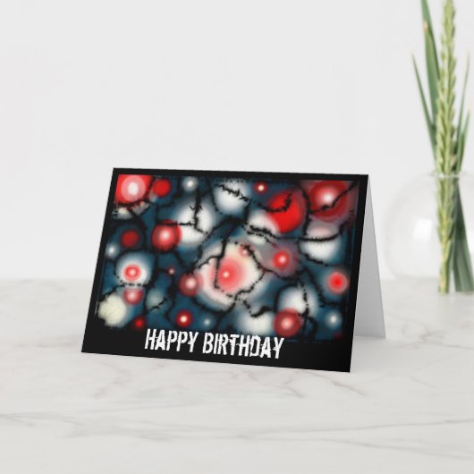 Auf der Edge Birthday Card Karte (Vorderseite)