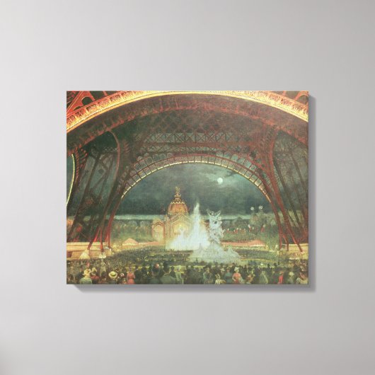 Auf der Esplanade der Champs de Mars Leinwanddruck (Vorderseite)