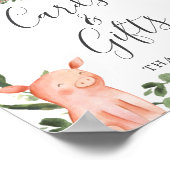 Auf der Farm Baby Shower Cards and Gifts Sign Poster (Ecke)