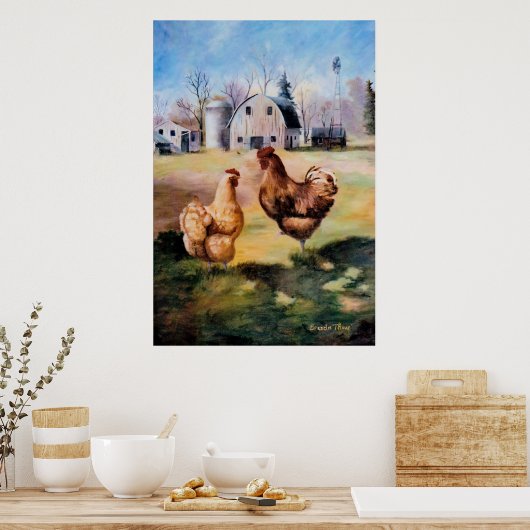 Auf der Farm Poster Print (Küche)