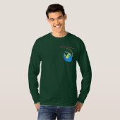 Auf der Flugroute Lingus Langschläfchen T-Shirt (Vorne ganz)
