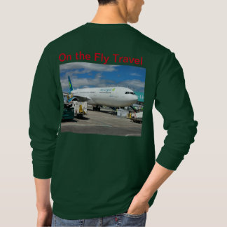 Auf der Flugroute Lingus Langschläfchen T-Shirt