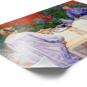 Auf der Frühstückstabelle 1910 Fotodruck (Ecke)