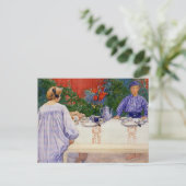 Auf der Frühstückstabelle 1910 Postkarte (Stehend Vorderseite)