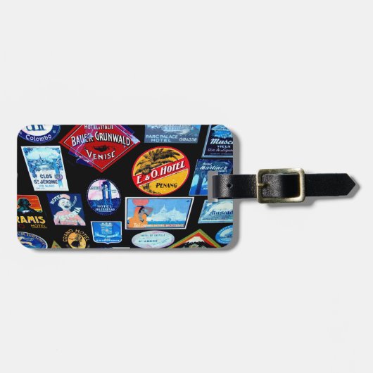 Auf der ganzen Welt Gepäckanhänger (Vorderseite horizontal)