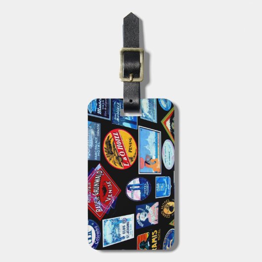 Auf der ganzen Welt Gepäckanhänger (Vorderseite vertikal)