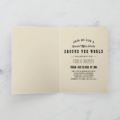 auf der ganzen Welt Pass Einladung (Innenseite)