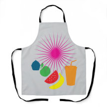 Auf der gesamten Oberfläche bedruckte Schürze