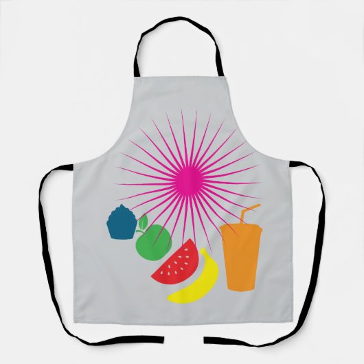 Auf der gesamten Oberfläche bedruckte Schürze (Vorderseite)