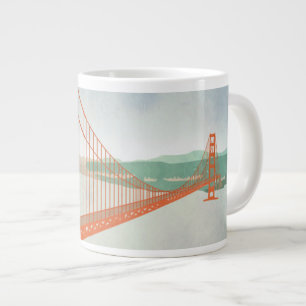Auf der Golden Gate Bridge Jumbo-Tasse