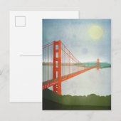 Auf der Golden Gate Bridge Postkarte (Vorne/Hinten)