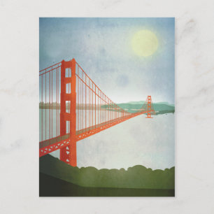 Auf der Golden Gate Bridge Postkarte