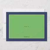 Auf der Green Golf-Einladung Einladung (Rückseite)