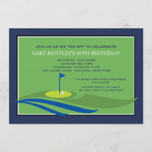 Auf der Green Golf-Einladung Einladung