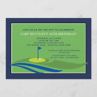 Auf der Green Golf-Einladung Einladung
