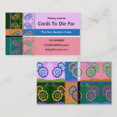 Auf der Grenze - Flieder und Rosa Visitenkarte (Vorne/Hinten)