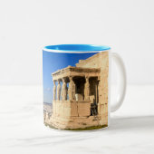 Auf der griechischen blauen Horizont Zweifarbige Tasse (VorderseiteRechts)