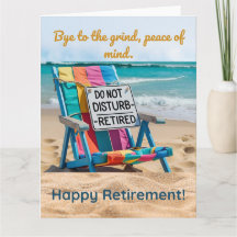 Auf der Grind Funny Retirement Card