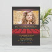 Auf der großen Schirm-Foto-Einladung Einladung (Stehend Vorderseite)