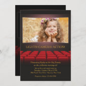 Auf der großen Schirm-Foto-Einladung Einladung (Vorne/Hinten)