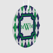 Auf der grünen Raute Acrylschmuck Ornament (Vorderseite)