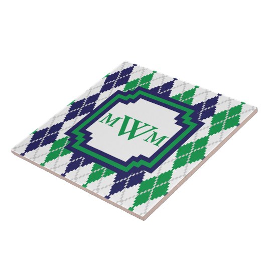 Auf der grünen Raute Fliese (Seite)