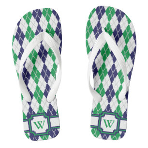 Auf der grünen Raute Flip Flops Badesandalen