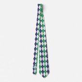 Auf der grünen Raute Männer-Neck-Tie Krawatte (Rückseite)