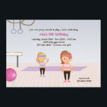 Auf der Gym Birthday Party Einladung<br><div class="desc">Zwei kleine Mädchen spielten im Fitnessraum und waren bereit zu springen, zu stürzen und zu spielen. Eine süße Einladung für die Feier deines kleinen Mädchens. (FP) Die Karte lässt sich einfach mit Ihrem Text, Schriftart, Schriftart und der Auswahl von sechs Papiertypen anpassen. Nicht genau das, was Sie suchen? Alle unsere...</div>