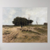 Auf der Heide bei Laren 1887, Vintag. Poster (Vorne)