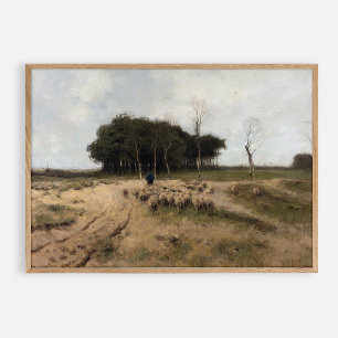 Auf der Heide bei Laren 1887, Vintage. Poster