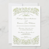 Auf der Hochzeitsfeier in Prairie Einladung (Vorderseite)