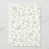 Auf der Hochzeitsfeier in Prairie Einladung (Rückseite)