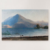 Auf der Hudson, Albert Bierstadt Puzzle (Horizontal)