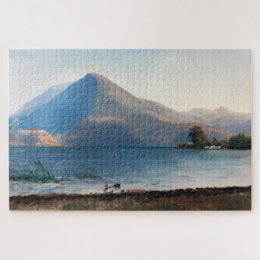 Auf der Hudson, Albert Bierstadt Puzzle (Horizontal)