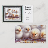 Auf der Hühnerfarm Business Card Visitenkarte (Vorne/Hinten)